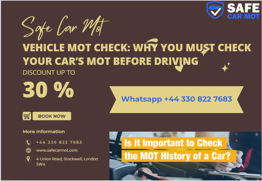 Vehicle MOT Check: Why You Must Check Your Car’s MOT Before Driving