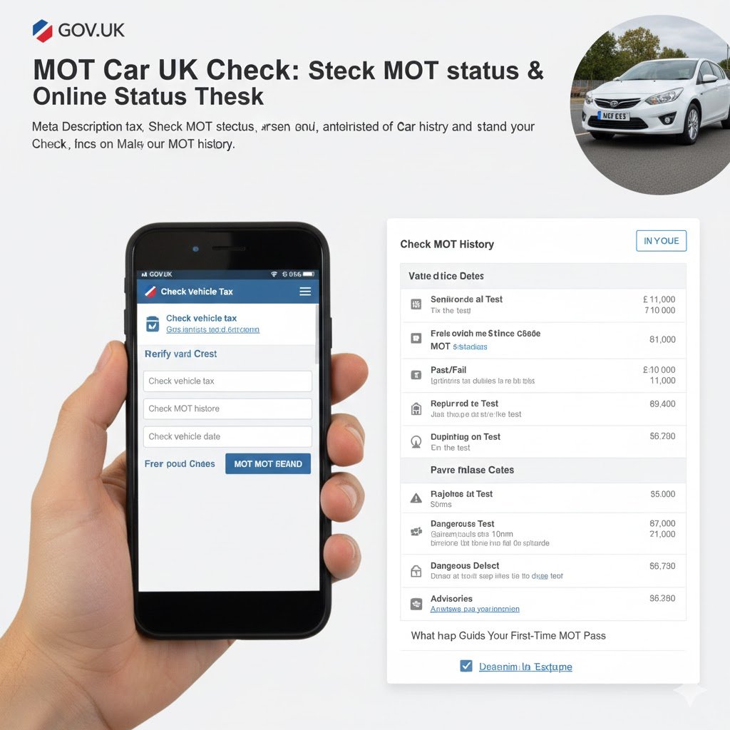 Smartphone displaying a green Pass result on the GOV.UK MOT Car UK Check service